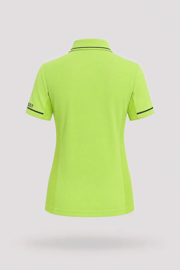 The Sculpt Golf Polo - Volt Green