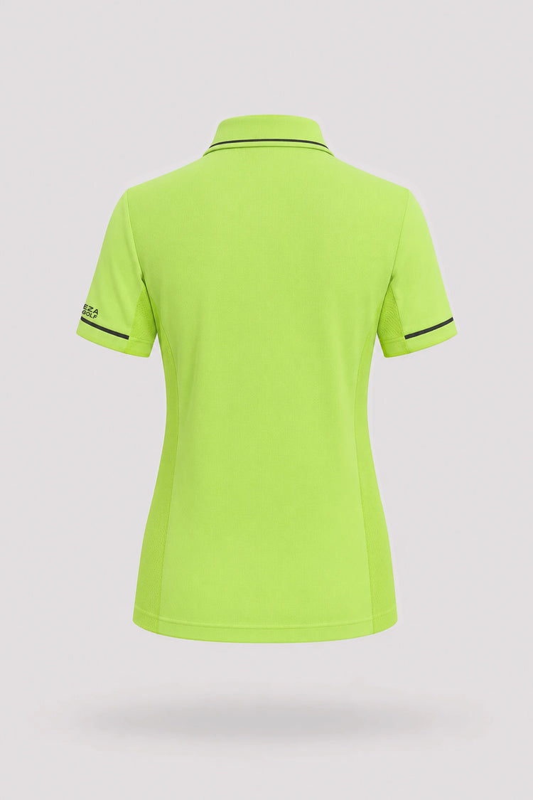 The Sculpt Golf Polo - Volt Green