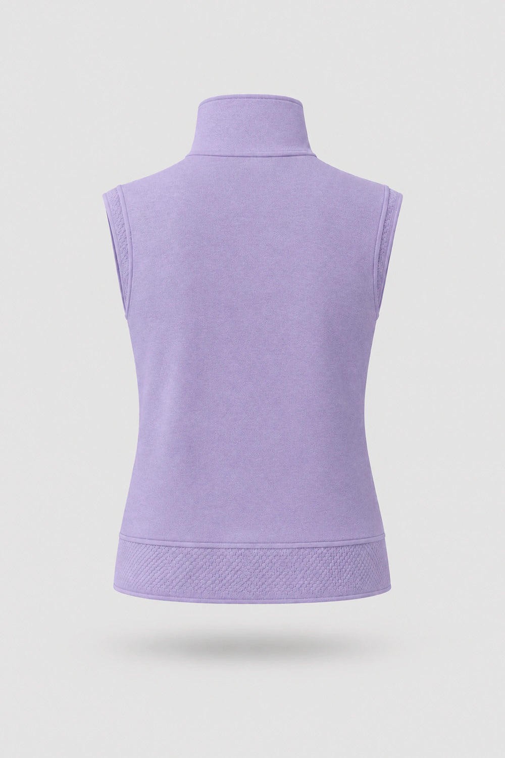 Mock Neck Polo Top - Lavender