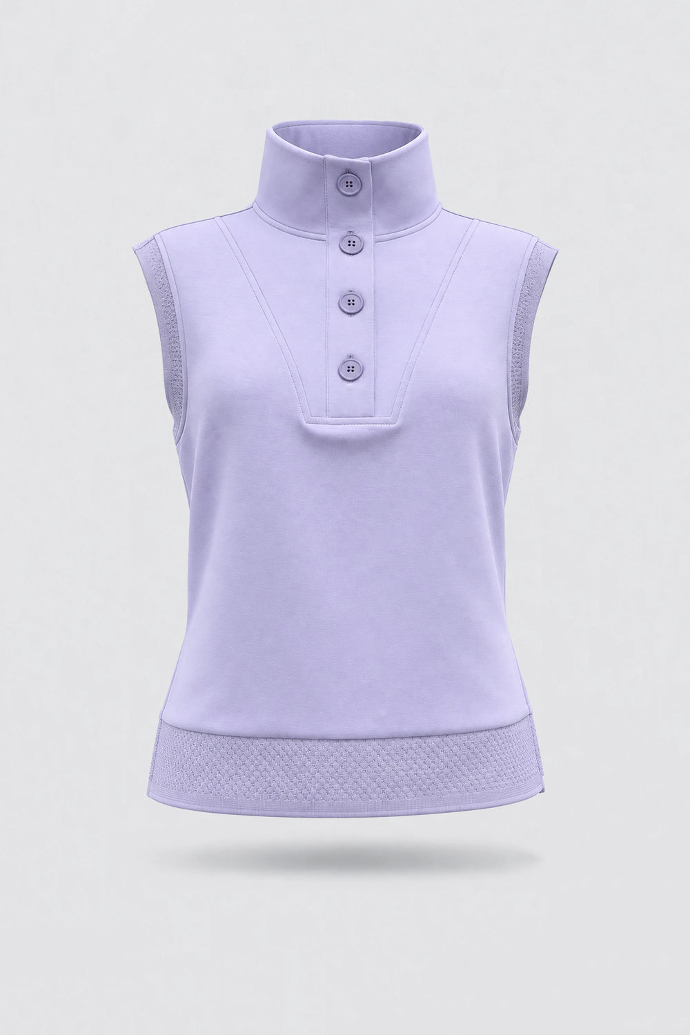 Convertible Collar Golf Vest - Lavender