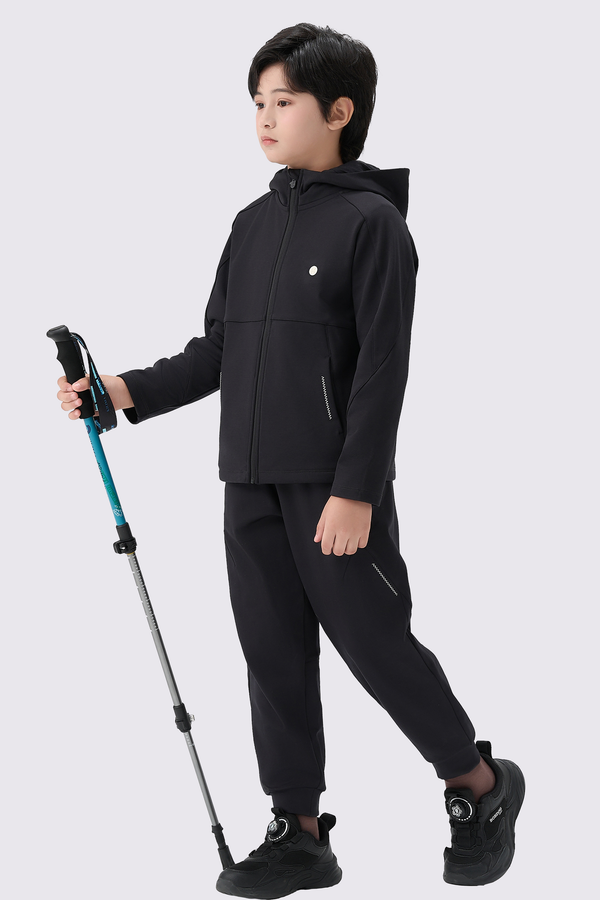 Windproof Cloud-Fleece Pants - Charcoal