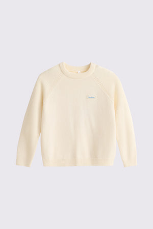 Ultra-Soft Merino Wool Sweater - Classic White