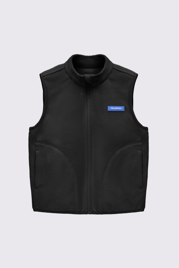 Lightweight Fleece Vest - Charcoal