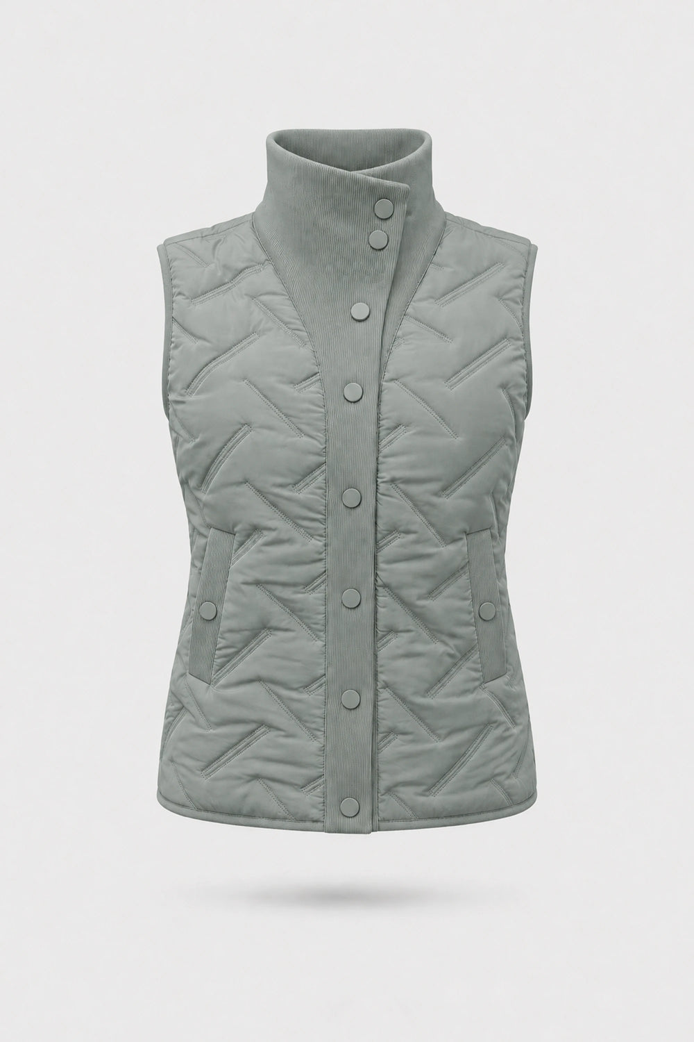 Lightweight Puffer Vest - Sage Grey