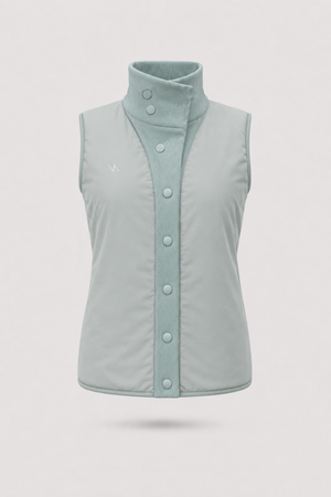 Lightweight Puffer Vest - Sage Grey