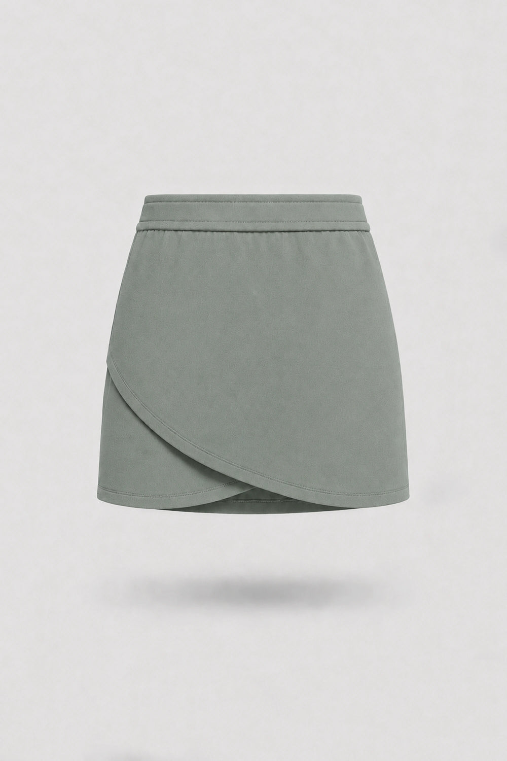 The Sculpt Wrap Golf Skort - Sage Grey