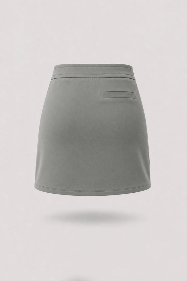 The Sculpt Wrap Golf Skort - Sage Grey