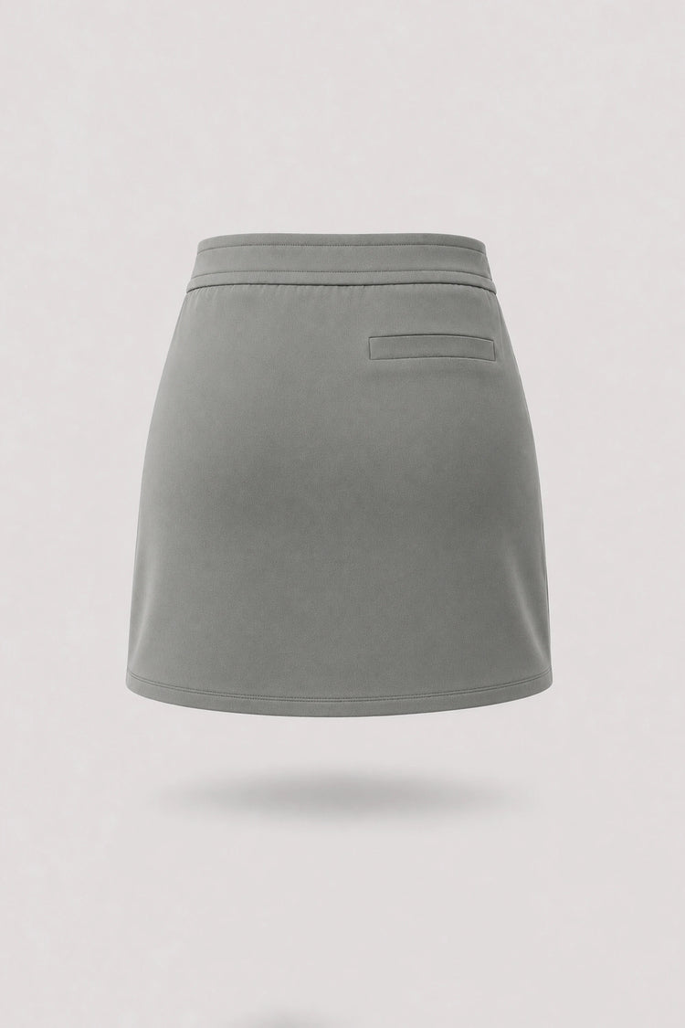 The Sculpt Wrap Golf Skort - Sage Grey