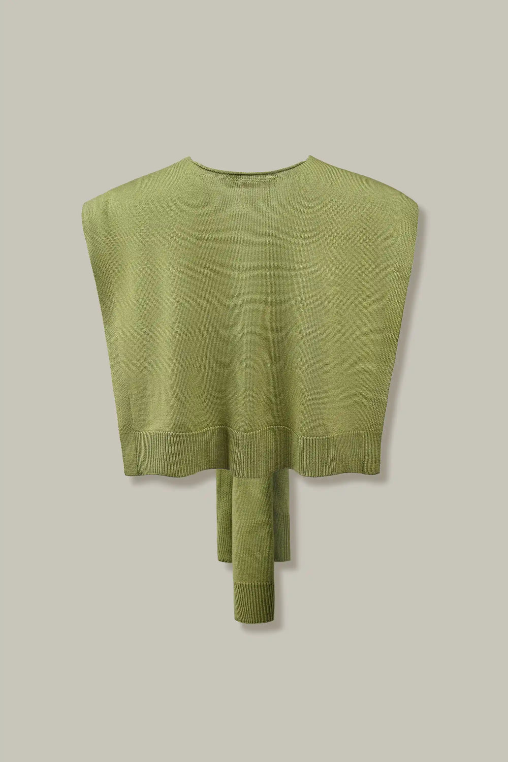 Knit Tie Wrap Shawl - Sage Olive