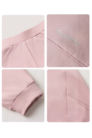 Windproof Cloud-Fleece Pants - Dusty Rose