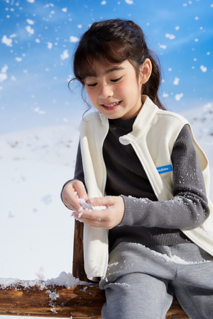 Lightweight Fleece Vest - Classic White