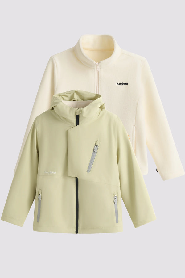 Two-Piece Convertible Jacket - Sage Green