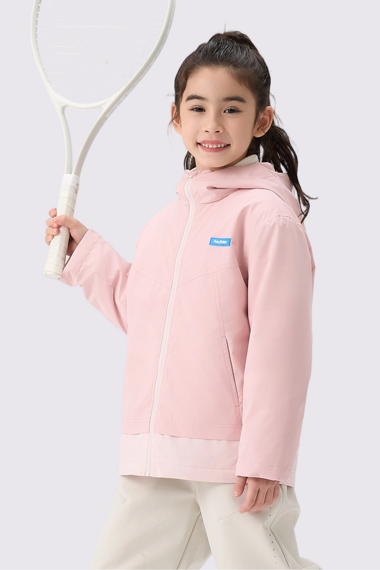 Waterproof Windproof Fleece Jacket - Dusty Rose