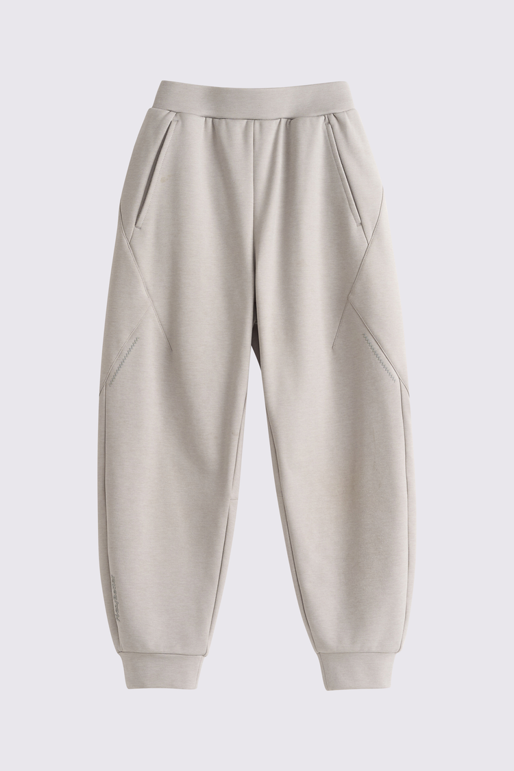 Windproof Cloud-Fleece Pants - Light Grey