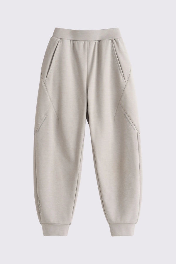 Windproof Cloud-Fleece Pants - Light Grey