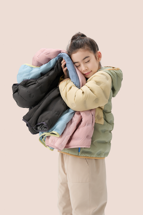 Lightweight Goose Down Coat - Dusty Rose