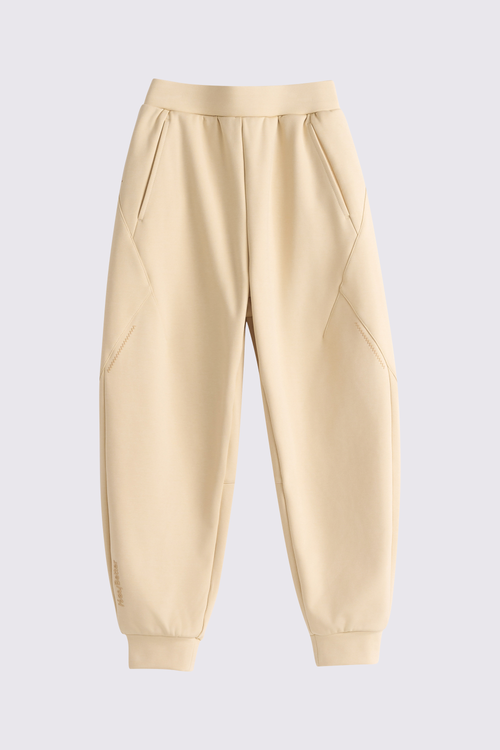 Windproof Cloud-Fleece Pants - Ivory Beige