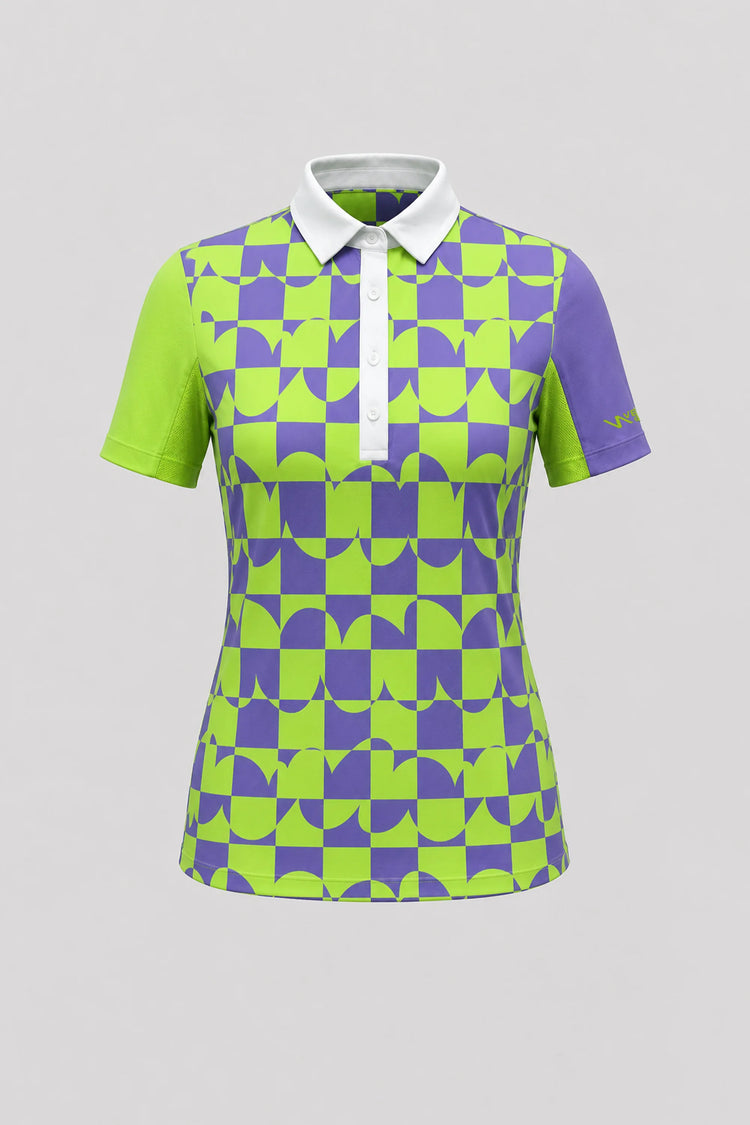 The Sculpt Golf Polo - Paradox Geo