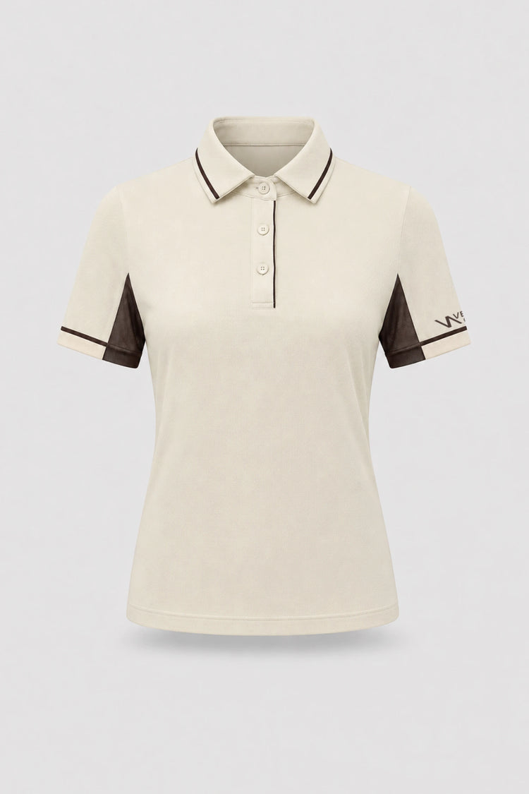 The Sculpt Golf Polo - Cream