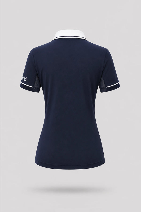 The Sculpt Golf Polo - Midnight Navy