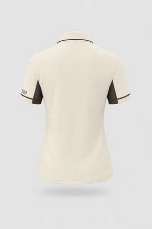 The Sculpt Golf Polo - Cream