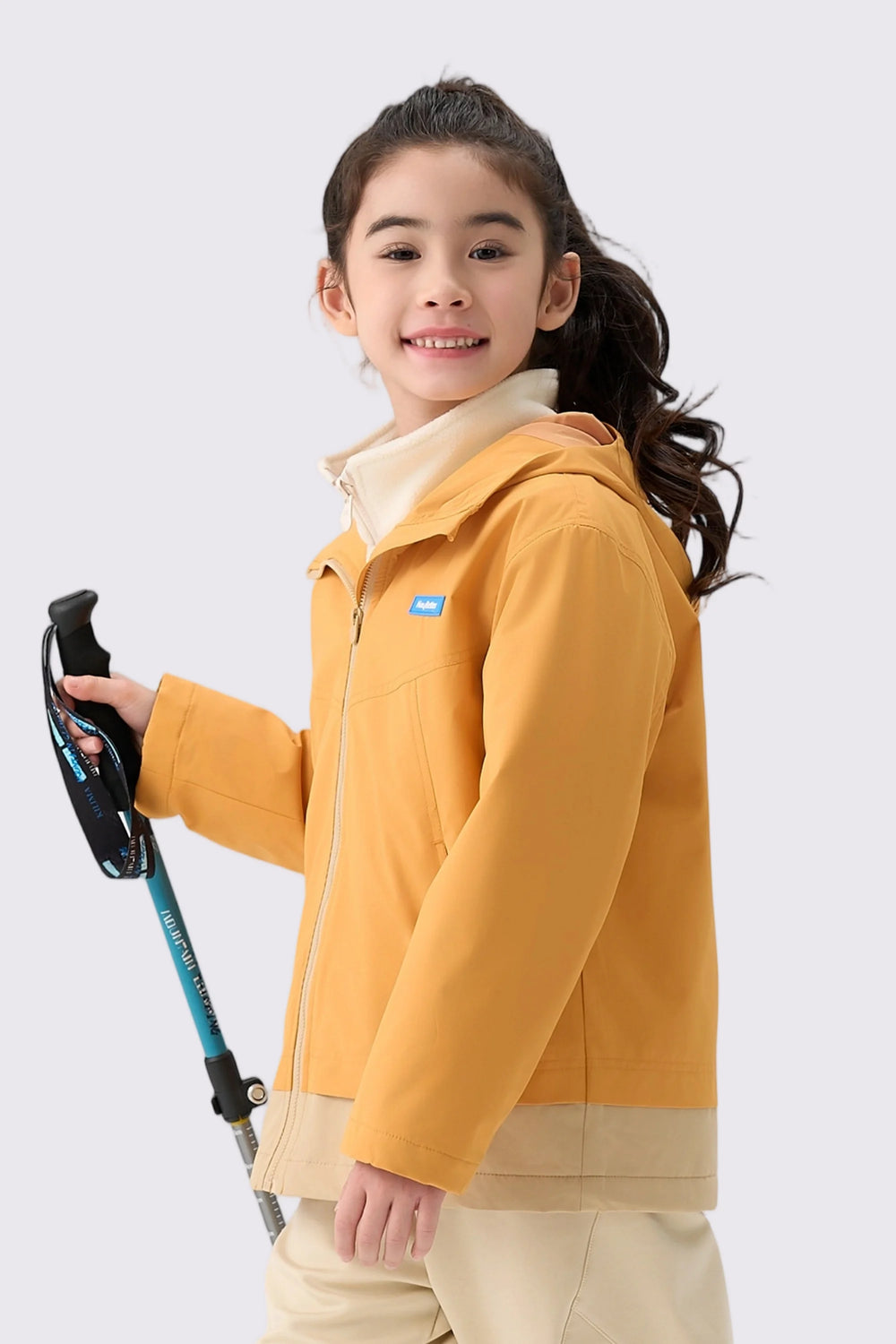 Waterproof Windproof Fleece Jacket - Burnt Orange