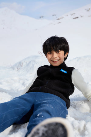 Lightweight Fleece Vest - Charcoal