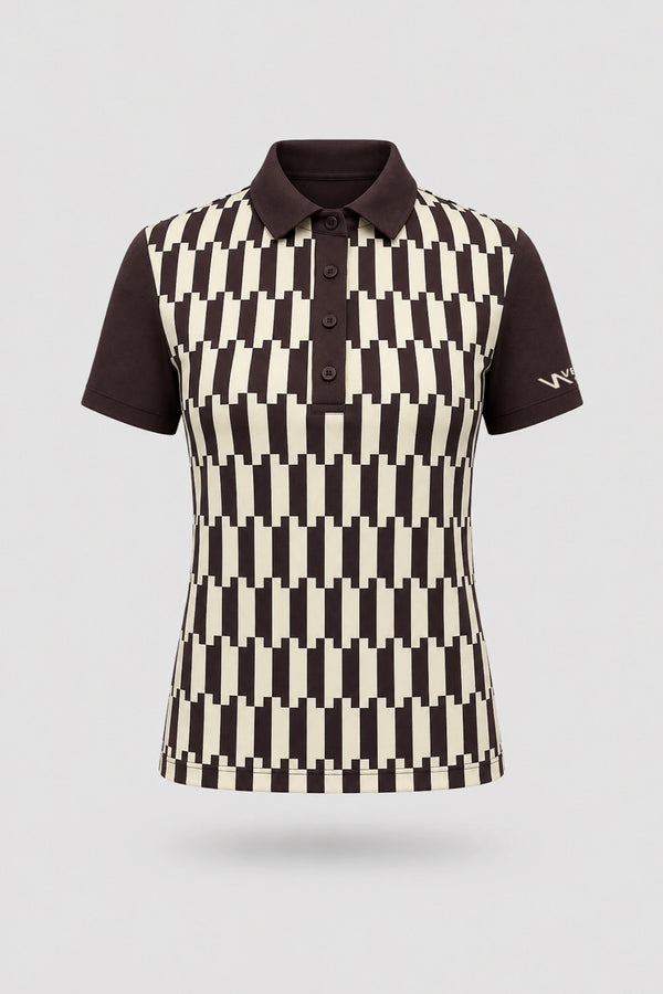 The Sculpt Golf Polo - Verona Print