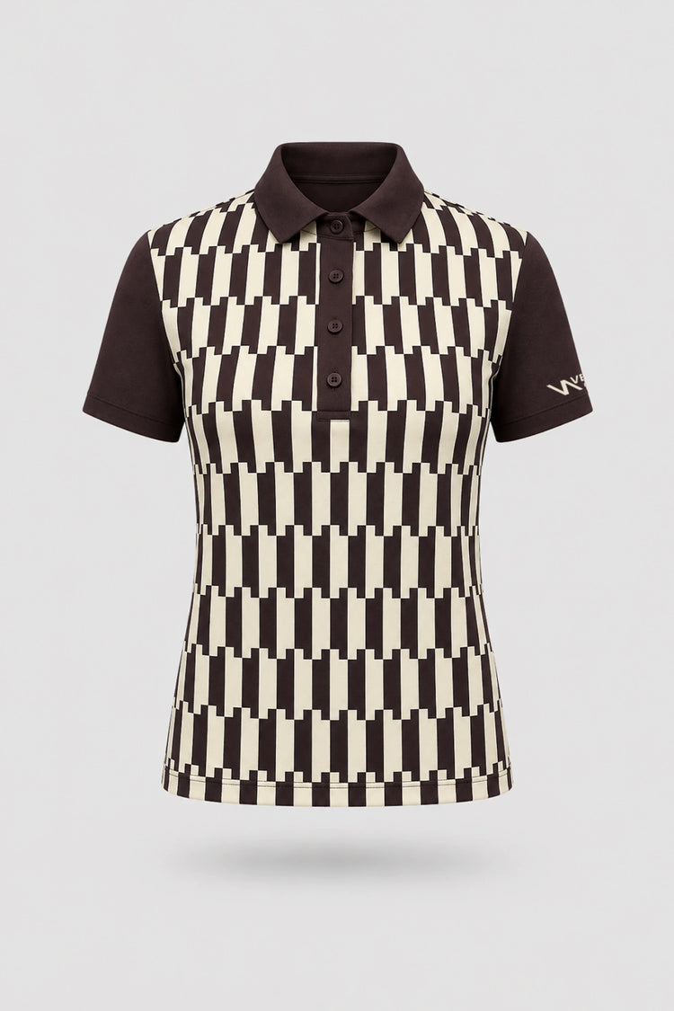 The Sculpt Golf Polo - Verona Print
