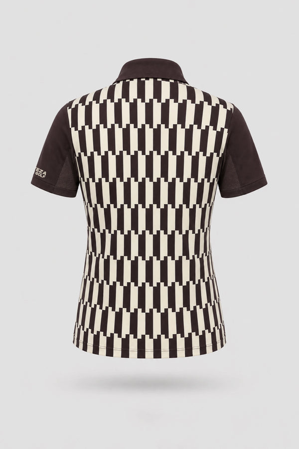 The Sculpt Golf Polo - Verona Print