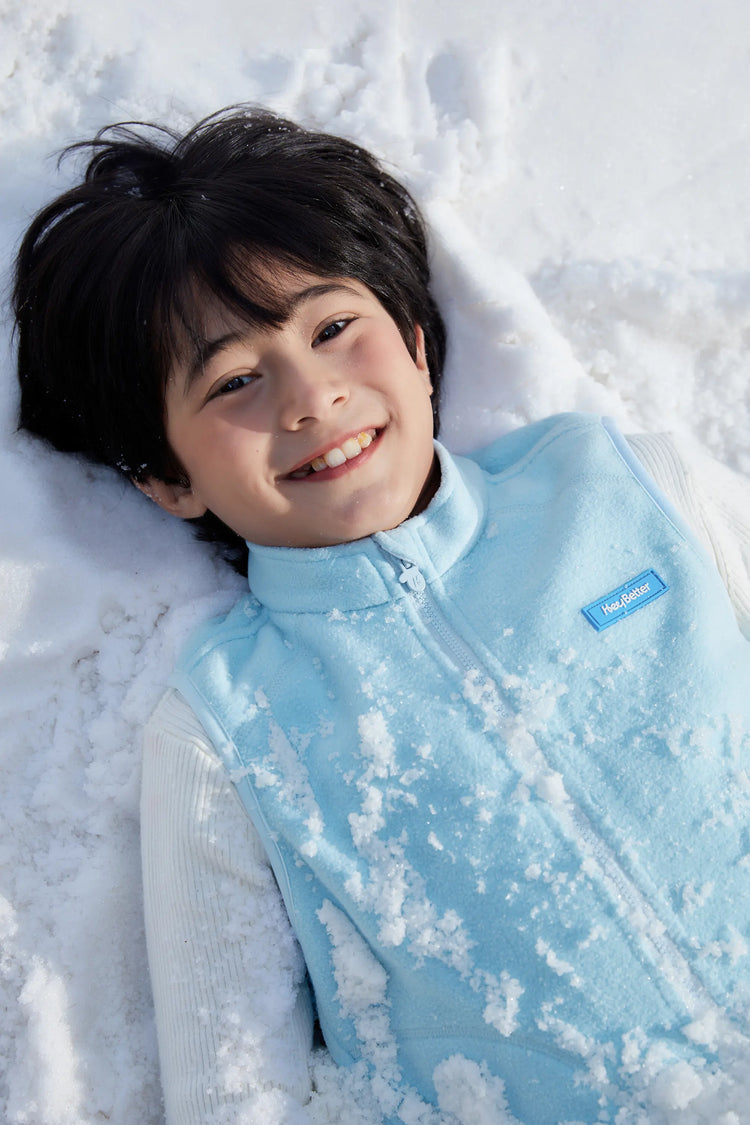 Lightweight Fleece Vest - Dusty Blue