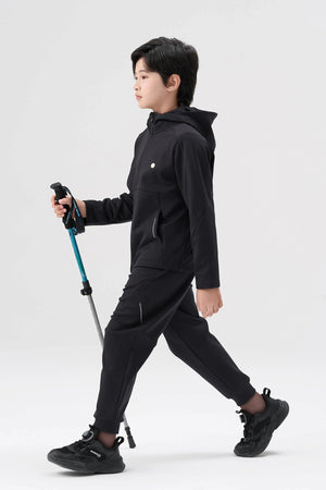 Windproof Cloud-Fleece Pants - Charcoal