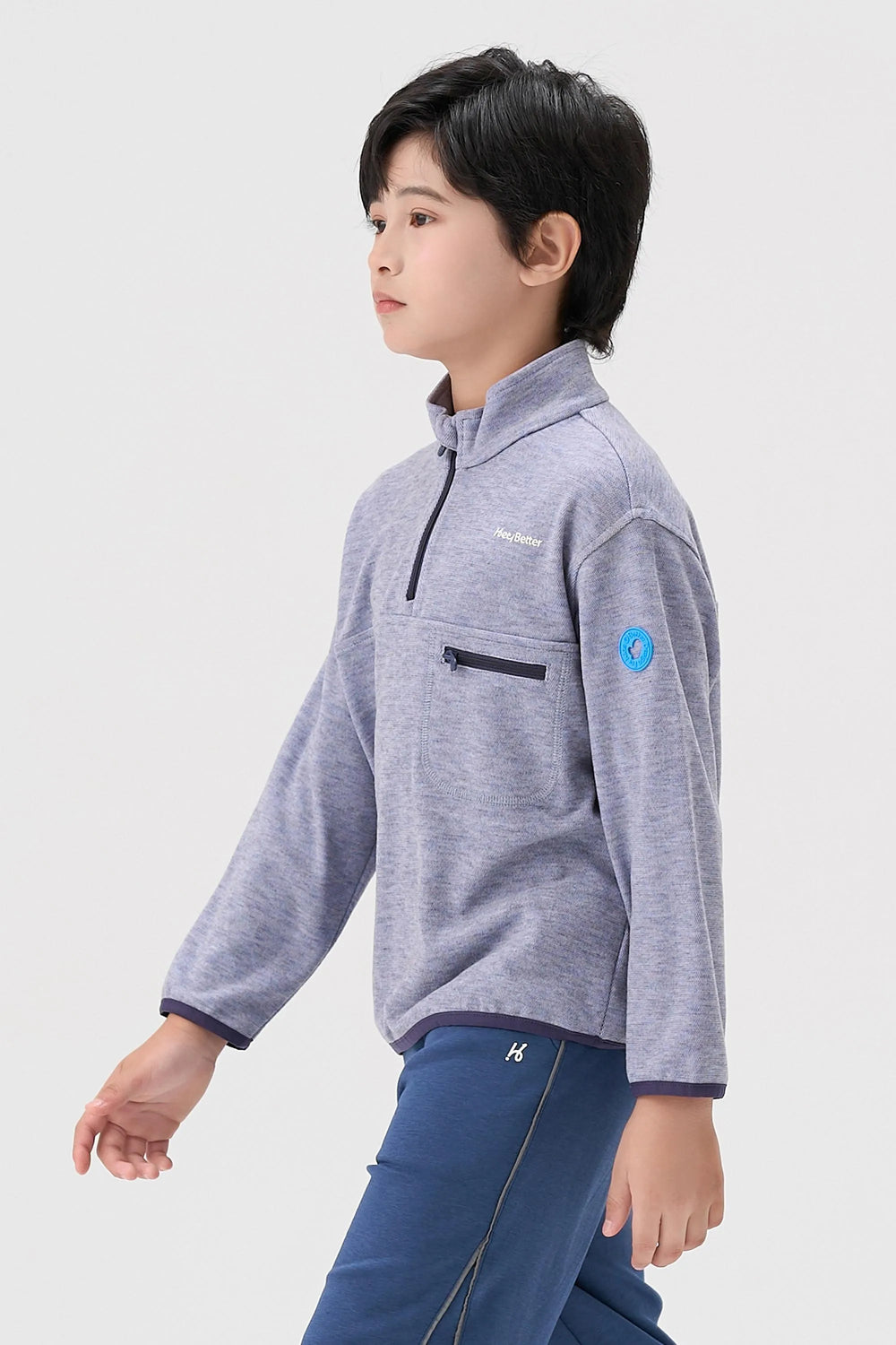 Cloud-Soft Wool Pullover - Lavender Grey