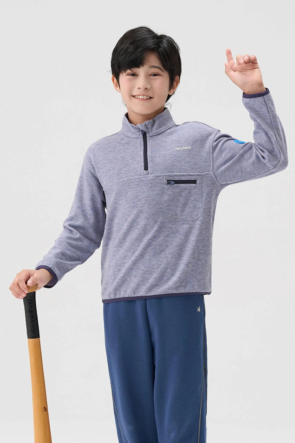 Cloud-Soft Wool Pullover - Lavender Grey