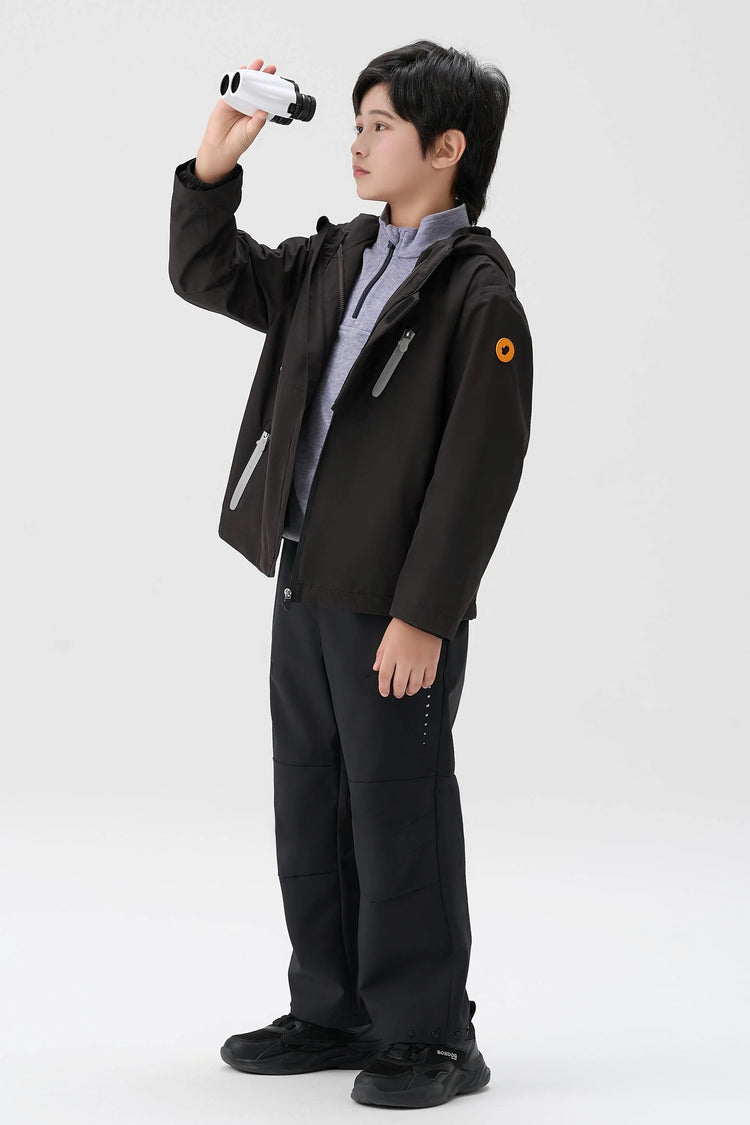 Two-Piece Convertible Jacket - Charcoal