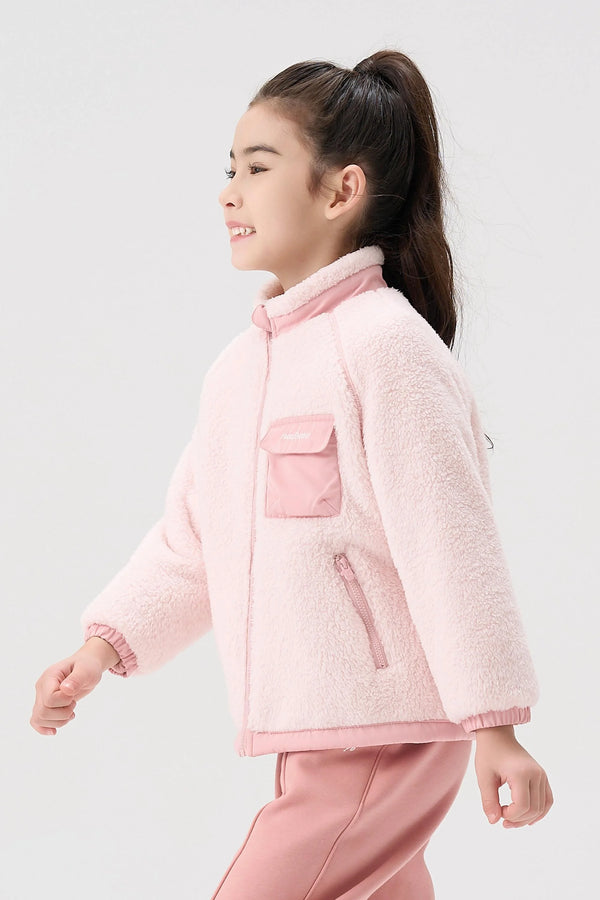 Cozy Reversible Fleece Jacket - Dusty Rose