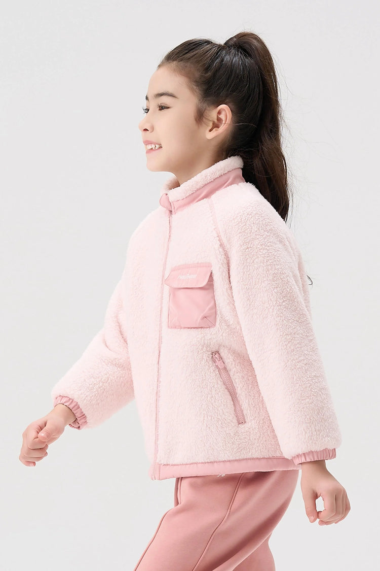 Cozy Reversible Fleece Jacket - Dusty Rose