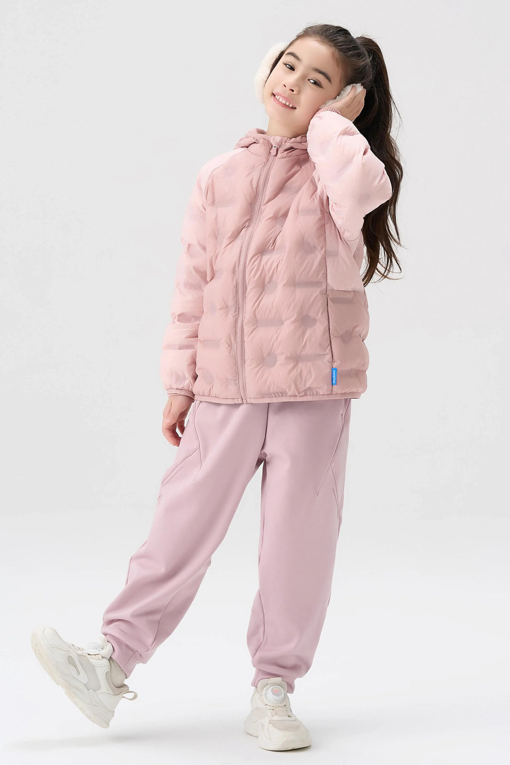 Lightweight Goose Down Coat - Dusty Rose