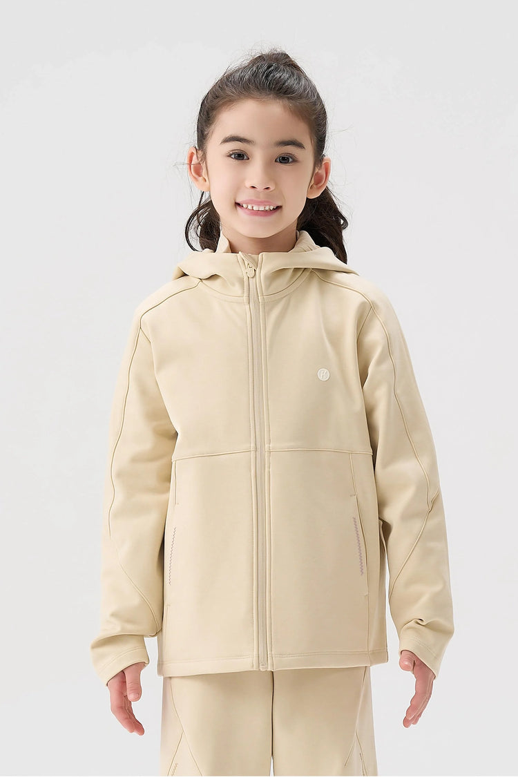 Windproof Cloud-Fleece Jacket - Ivory Beige