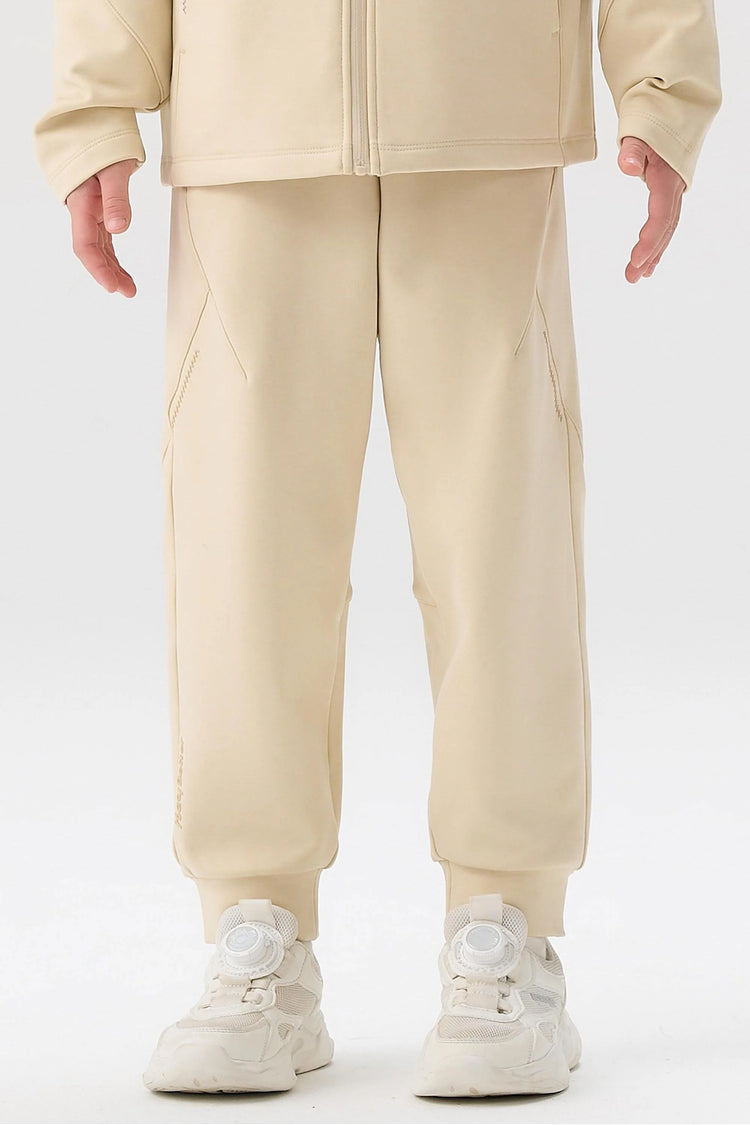 Windproof Cloud-Fleece Pants - Ivory Beige