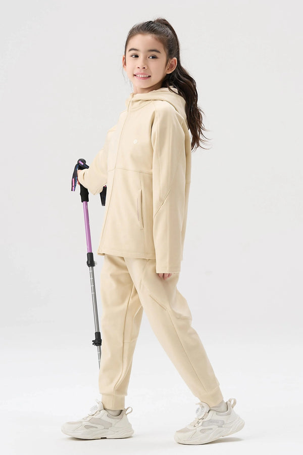 Windproof Cloud-Fleece Pants - Ivory Beige