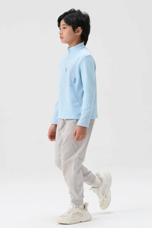 Windproof Cloud-Fleece Pants - Light Grey