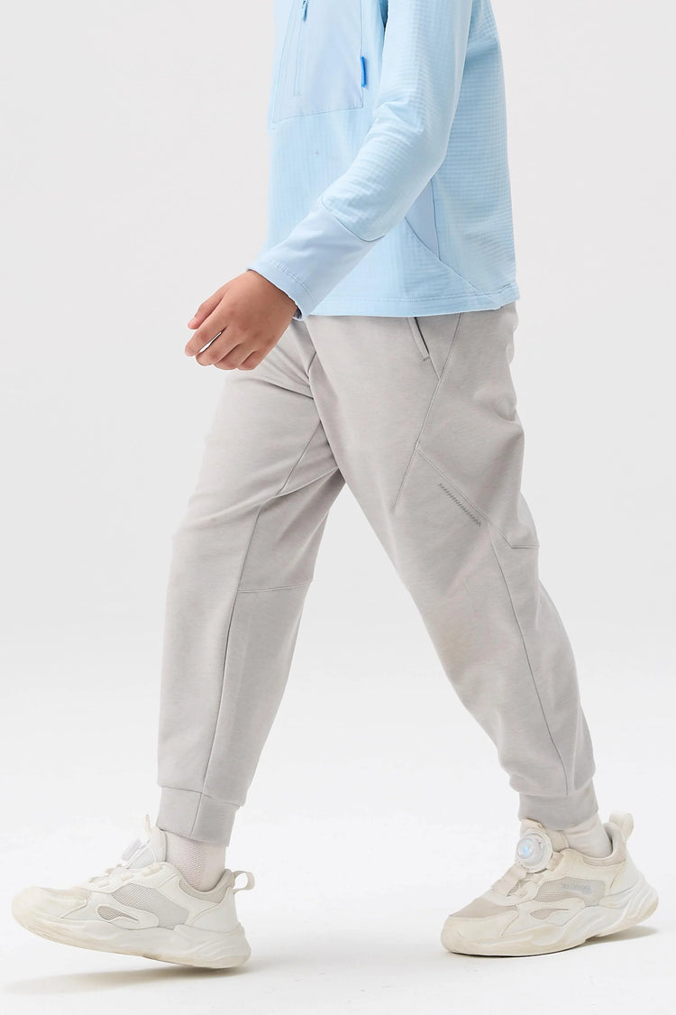 Windproof Cloud-Fleece Pants - Light Grey