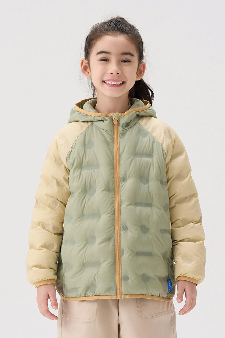 Lightweight Goose Down Coat - Olive Green