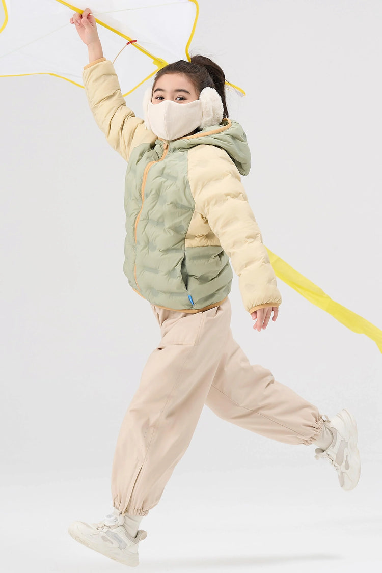 Lightweight Goose Down Coat - Olive Green