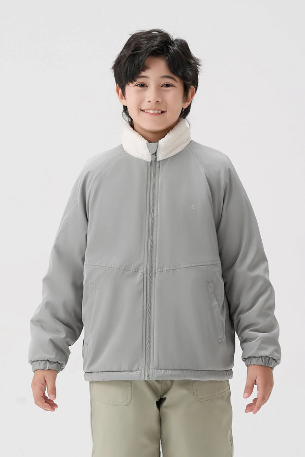 Reversible Cozy Fleece Jacket - Classic White