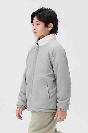 Reversible Cozy Fleece Jacket - Classic White