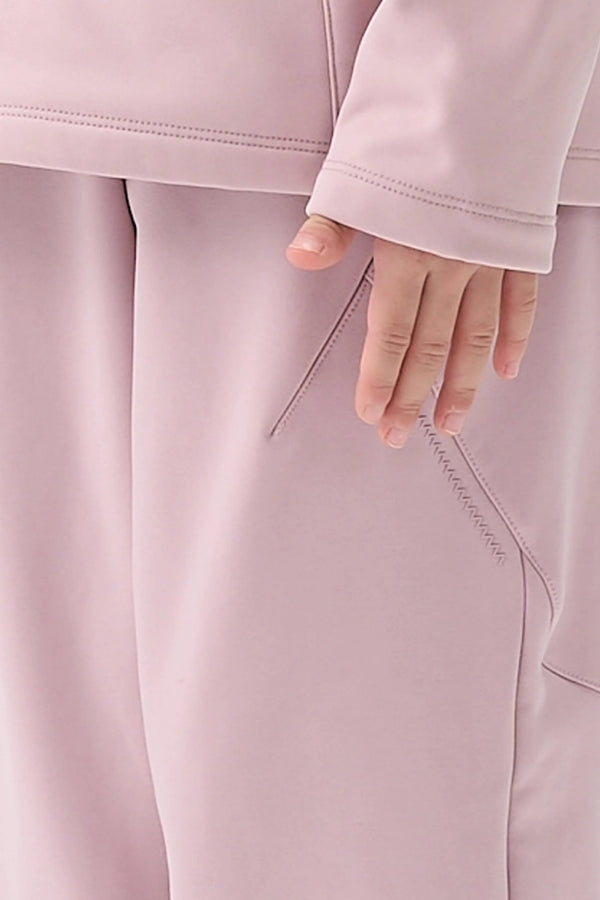 Windproof Cloud-Fleece Pants - Dusty Rose