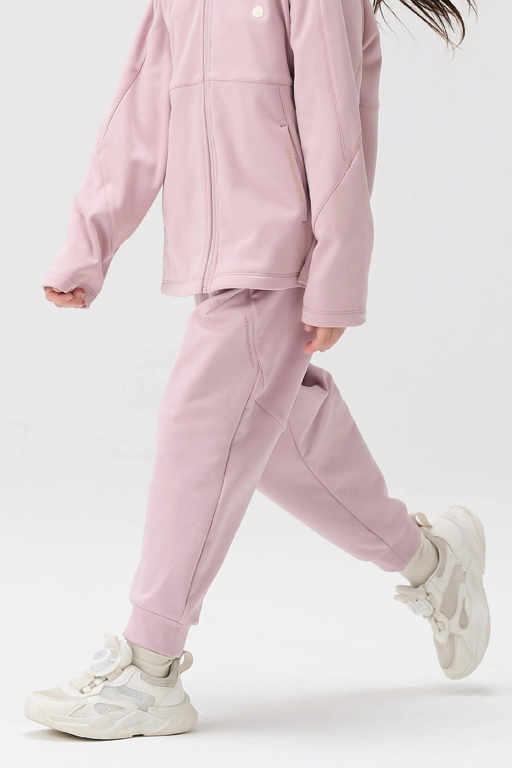 Windproof Cloud-Fleece Pants - Dusty Rose