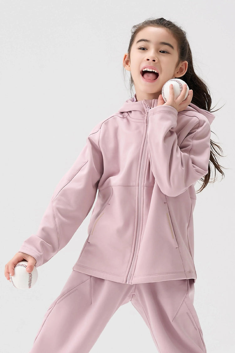 Windproof Cloud-Fleece Jacket - Dusty Rose